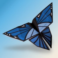 Blue Butterfly Origami.