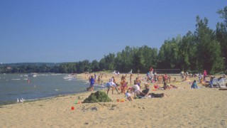 Presque Isle Visitors Beach.